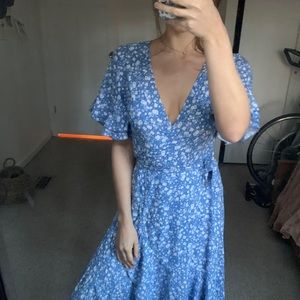 Floral Blue Dress